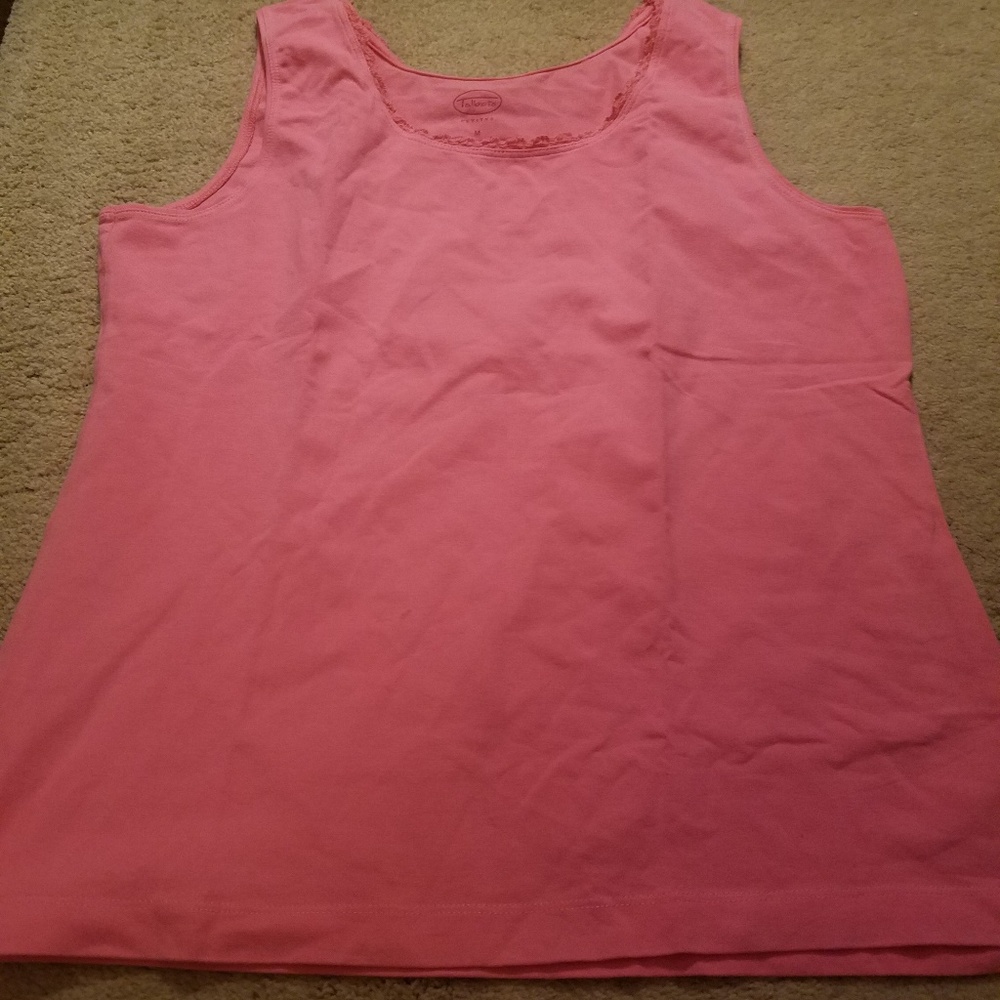 Talbots Pink Tank Top Medium Petite - Picture 2 of 4